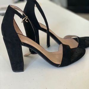 A New Day Block Heels- Black